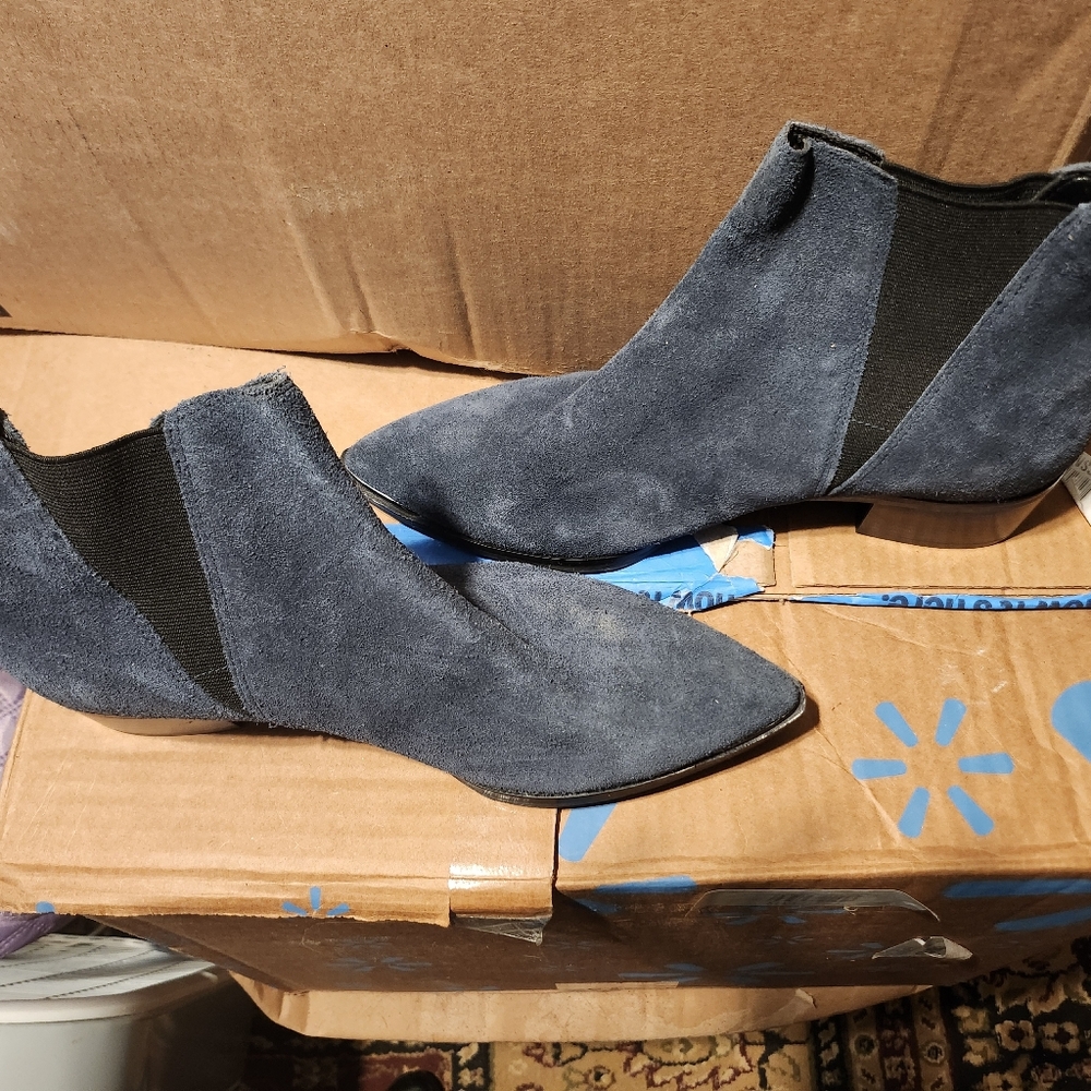 Marc Fisher Blue/Gray Ankle Booties